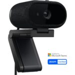 Dell WB726 4K Ultra HD Webcam, 3840 x 2160 Pixels, 60 fps, CMOS Sensor, Auto Focus, USB-C, Black