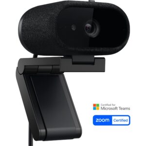 Dell WB726 4K Ultra HD Webcam, 3840 x 2160 Pixels, 60 fps, CMOS Sensor, Auto Focus, USB-C, Black