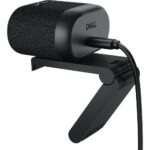 Dell WB726 4K Ultra HD Webcam, 3840 x 2160 Pixels, 60 fps, CMOS Sensor, Auto Focus, USB-C, Black