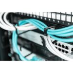 Digitus 1U 19" Cable Management Panel with Brush Entries, Black, Steel Housing