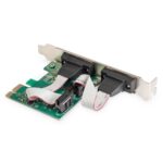Digitus 2-Port Serial Interface Card PCIe, 2 x RS232 DB9, UART 16C950, 128000 bps