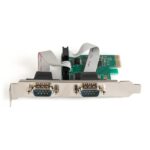 Digitus 2-Port Serial Interface Card PCIe, 2 x RS232 DB9, UART 16C950, 128000 bps