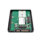 Digitus 2.5" SATA III SSD Enclosure for M.2 & mSATA SSDs, 6Gbps, Aluminium, Black