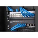 Digitus 254mm (10") 0.5U Cable Management Panel, Steel, Black