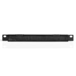Digitus 254mm (10") 0.5U Cable Management Panel, Steel, Black