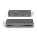 Digitus 4K Wireless HDMI Extender Set, 30m, 4K/30Hz, H.265, HDCP 2.2, Black/Silver