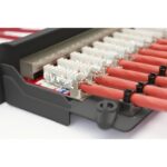 Digitus CAT 6A 24-Port 1U Shielded Rackmount Patch Panel, Steel, Black