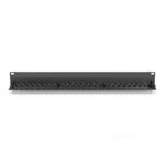 Digitus CAT 6A 24-Port 1U Shielded Rackmount Patch Panel, Steel, Black