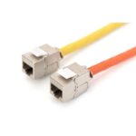 Digitus CAT 6A Keystone Module, Shielded, Tool-Free, PoE, Silver