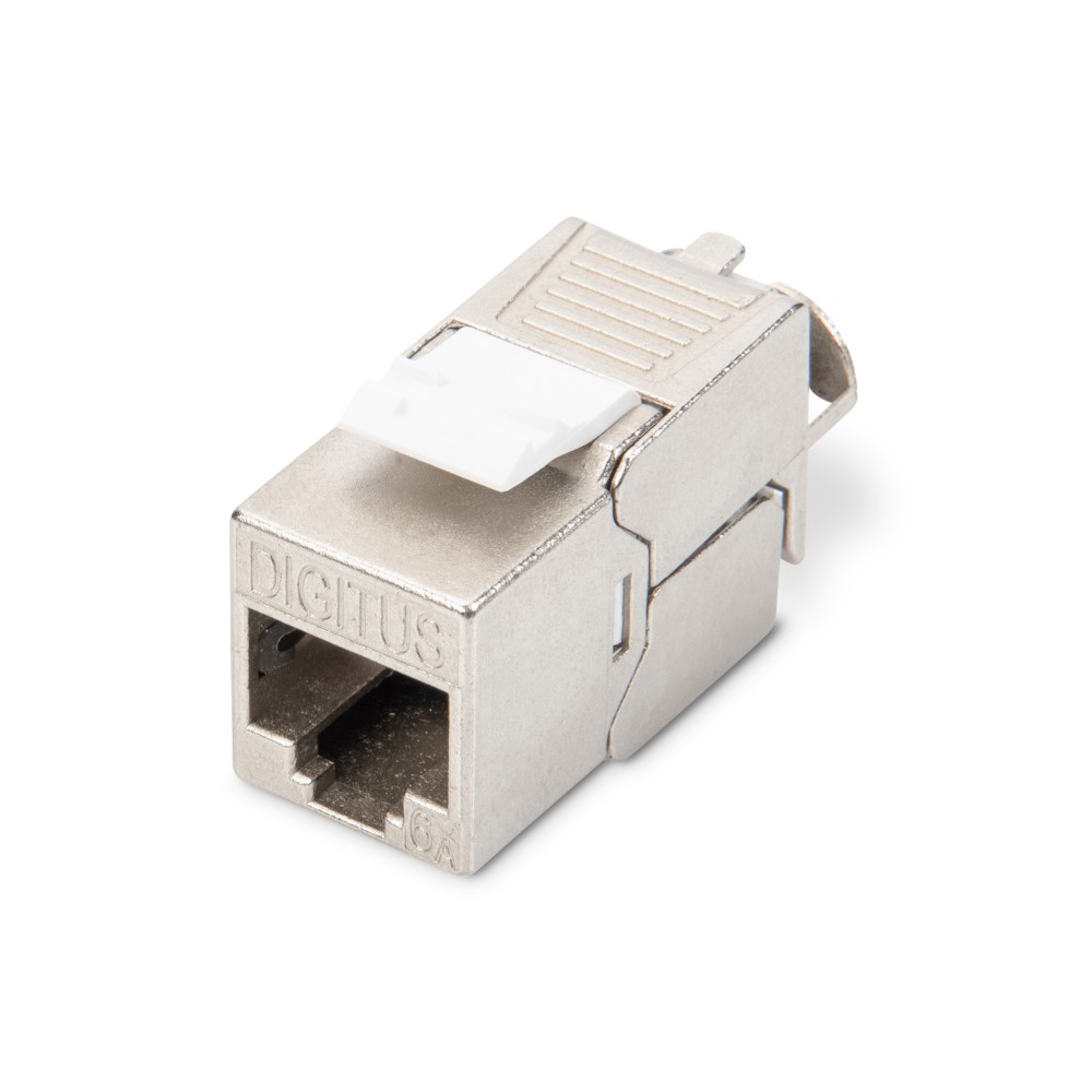 Digitus CAT 6A Shielded Keystone Module, Tool-Free, PoE+, LSA, GHMT Certified, DN-93615