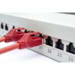 Digitus CAT 6A Shielded Patch Panel 24 Port Gigabit Ethernet Rack Mount 1U Grey