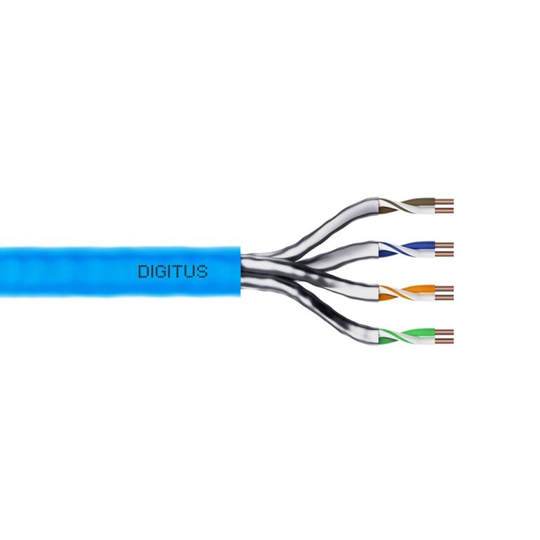 Digitus Cat6a U/FTP LSZH Ethernet Installation Cable 100m, 500 MHz, Eca, Blue
