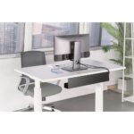 Digitus DA-90448 Desk Cable Management Channel - Steel, Black, 600mm Wide, Under-Desk Mount