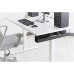 Digitus DA-90448 Desk Cable Management Channel - Steel, Black, 600mm Wide, Under-Desk Mount