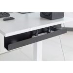 Digitus DA-90448 Desk Cable Management Channel - Steel, Black, 600mm Wide, Under-Desk Mount
