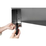 Digitus DA-90448 Desk Cable Management Channel - Steel, Black, 600mm Wide, Under-Desk Mount