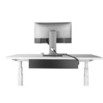 Digitus DA-90448 Desk Cable Management Channel - Steel, Black, 600mm Wide, Under-Desk Mount