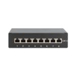 Digitus Desktop CAT 6 Shielded Patch Panel, 8-Port RJ-45, Black