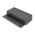 Digitus Desktop CAT 6 Shielded Patch Panel, 8-Port RJ-45, Black
