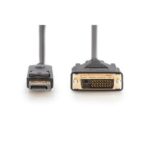 Digitus DisplayPort to DVI-D Adapter Cable 2m Black Male/Male 1920x1080 1.1a