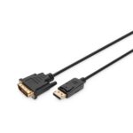 Digitus DisplayPort to DVI-D Adapter Cable 2m Black Male/Male 1920x1080 1.1a