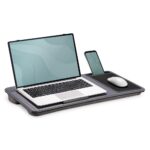 Digitus Notebook Desk/Workstation, Laptop Stand, 17" Max, Mouse Pad, Smartphone Stand, Grey