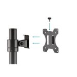 Digitus Single Monitor Desk Mount, 15-32", VESA 75x75/100x100, 8kg Max Weight, Black