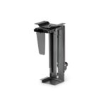 Digitus Universal PC Mount, Under-Desk, 360° Swivel, Tool-Free Adjustable Height/Width, 10kg Max Load, Black