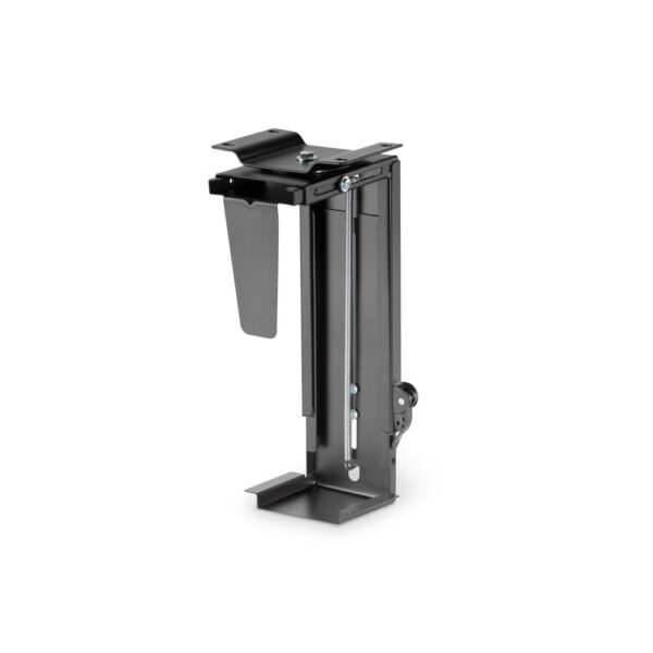 Digitus Universal PC Mount, Under-Desk, 360° Swivel, Tool-Free Adjustable Height/Width, 10kg Max Load, Black