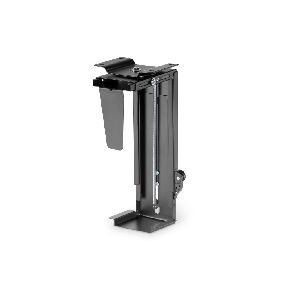 Digitus Universal PC Mount, Under-Desk, 360° Swivel, Tool-Free Adjustable Height/Width, 10kg Max Load, Black