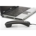 Digitus USB Telephone Handset for PC, 1.8m-1.9m Cable, Black