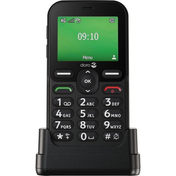 Doro Leva E10 2.4-inch Senior Phone, 128MB ROM, 64MB RAM, 4G, Black