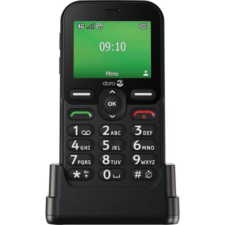 Doro Leva E10 2.4-inch Senior Phone, 128MB ROM, 64MB RAM, 4G, Black