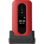 Doro Leva L30 2.8" Red/White 4G Feature Phone with 2MP Camera, IP55, 128MB Storage, 64MB RAM