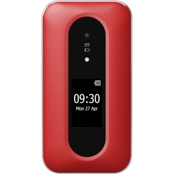 Doro Leva L30 2.8" Red/White 4G Feature Phone with 2MP Camera, IP55, 128MB Storage, 64MB RAM