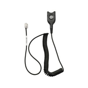 EPOS CSTD 01 coiled headset cable with Easy Disconnect and RJ9 plug