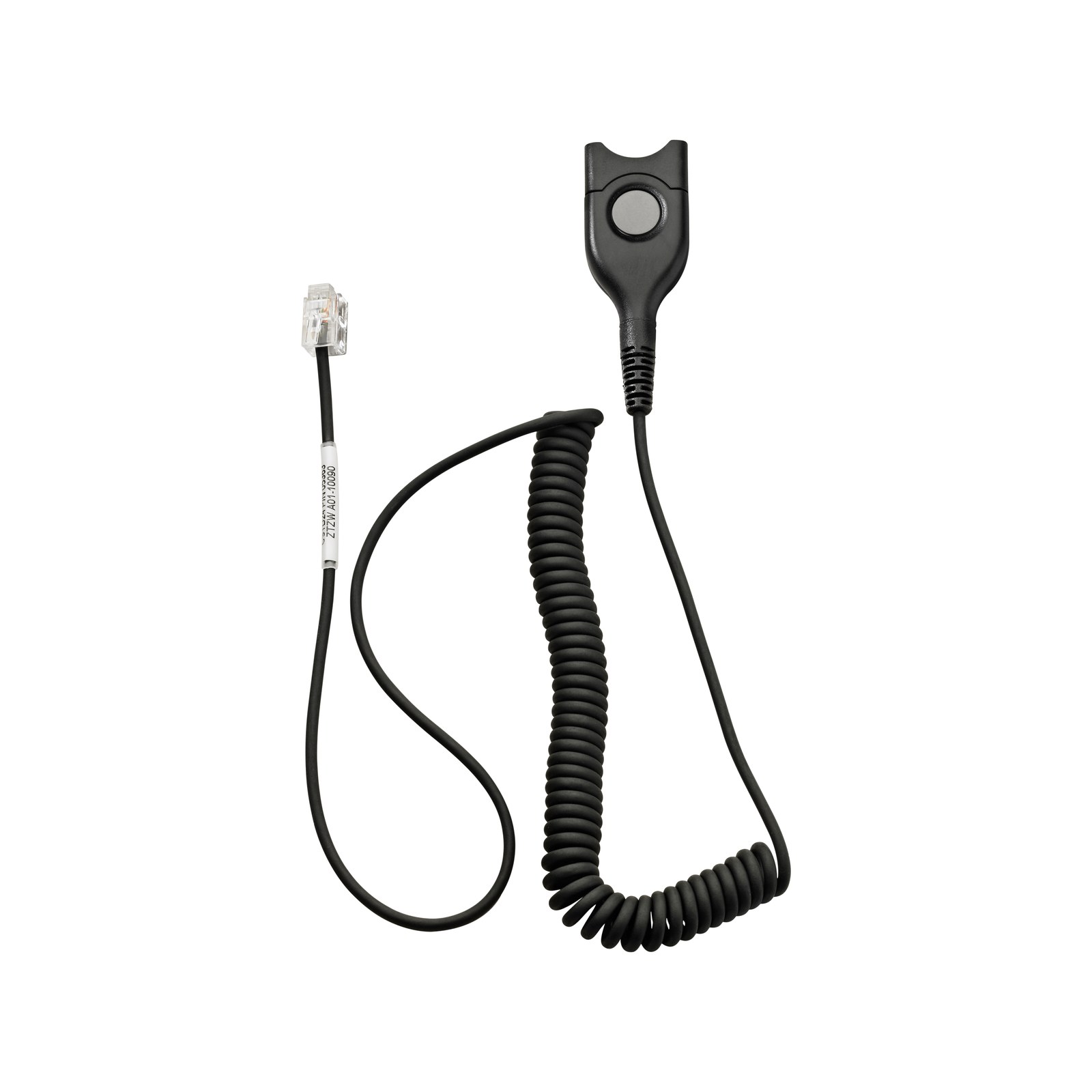 EPOS CSTD 01 Headset Bottom Cable, Easy Disconnect to RJ9, Coiled 1m (1000836) EPOS CSTD 01 coiled headset cable with Easy Disconnect and RJ9 plug
