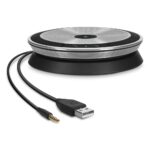 EPOS EXPAND 20 Universal Wired Speakerphone, USB-A, Black & Silver, 20h Talk Time