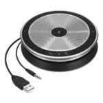 EPOS EXPAND 20 Universal Wired Speakerphone, USB-A, Black & Silver, 20h Talk Time