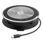EPOS EXPAND 30T Portable Bluetooth Speakerphone, USB-C, Optimised for Microsoft Teams, Black & Silver