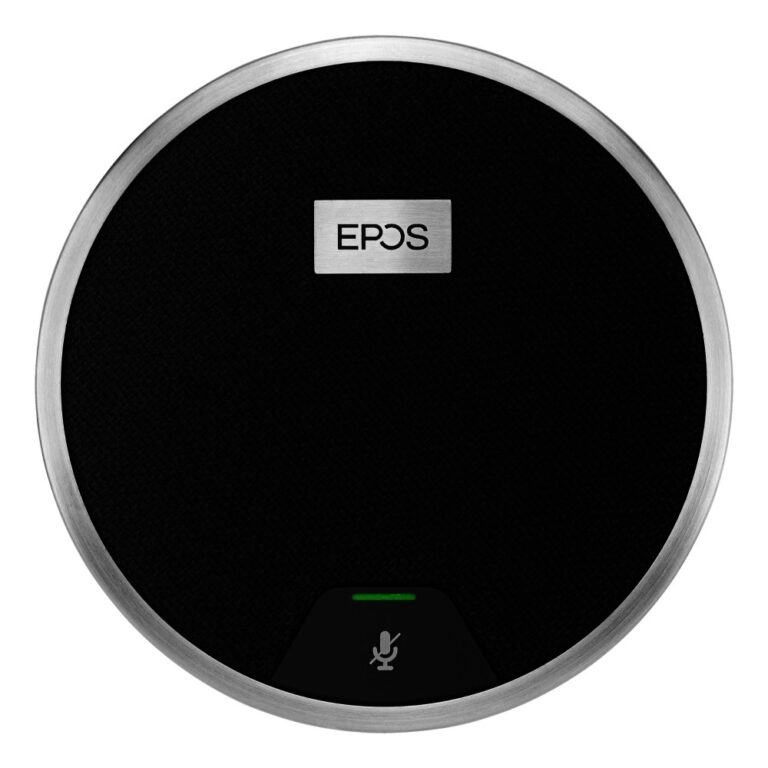 EPOS EXPAND 80 Personal Audio Conferencing System Expansion Microphone Black and Silver