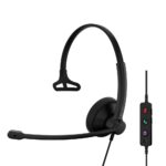 EPOS IMPACT 100 MS Monaural USB Headset with Boom Microphone, Black