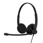 Epos IMPACT 100 UC Wired Headset with Boom Microphone, USB-C & USB-A, In-Line Control, Black