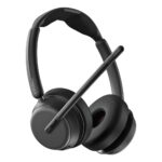 EPOS IMPACT 1061 ANC Wireless Bluetooth Headset with Charging Stand, Double-Sided, USB, Black