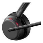 EPOS IMPACT 1061 ANC Wireless Bluetooth Headset with Charging Stand, Double-Sided, USB, Black
