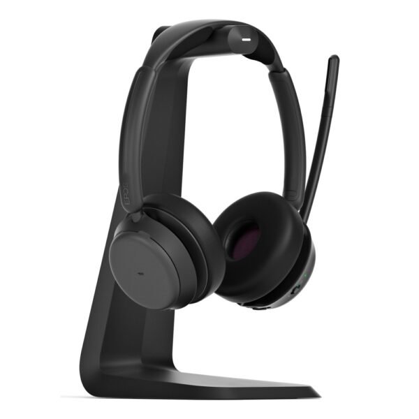 EPOS IMPACT 1061T ANC Wireless Bluetooth Headset with Boom Microphone & Charging Stand, Black