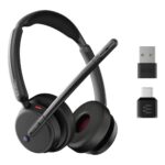 EPOS IMPACT 500 Wireless Headset, USB-C, Bluetooth 5.3 with ANC, Boom Mic, Black