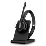 EPOS IMPACT 5000 Go Wireless USB-A DECT Headset with ANC Microphone, Black