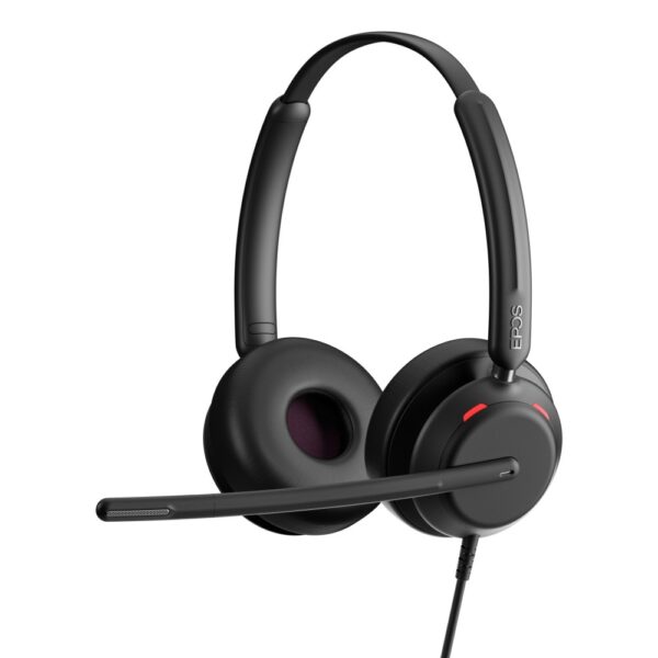 EPOS IMPACT 760 Duo Headset - Wired USB-C, Boom Microphone, UC/Google Meet Optimised, Black