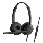 EPOS IMPACT 760T Duo Wired Headset, USB-C, MS Teams Certified, Boom Mic, Black